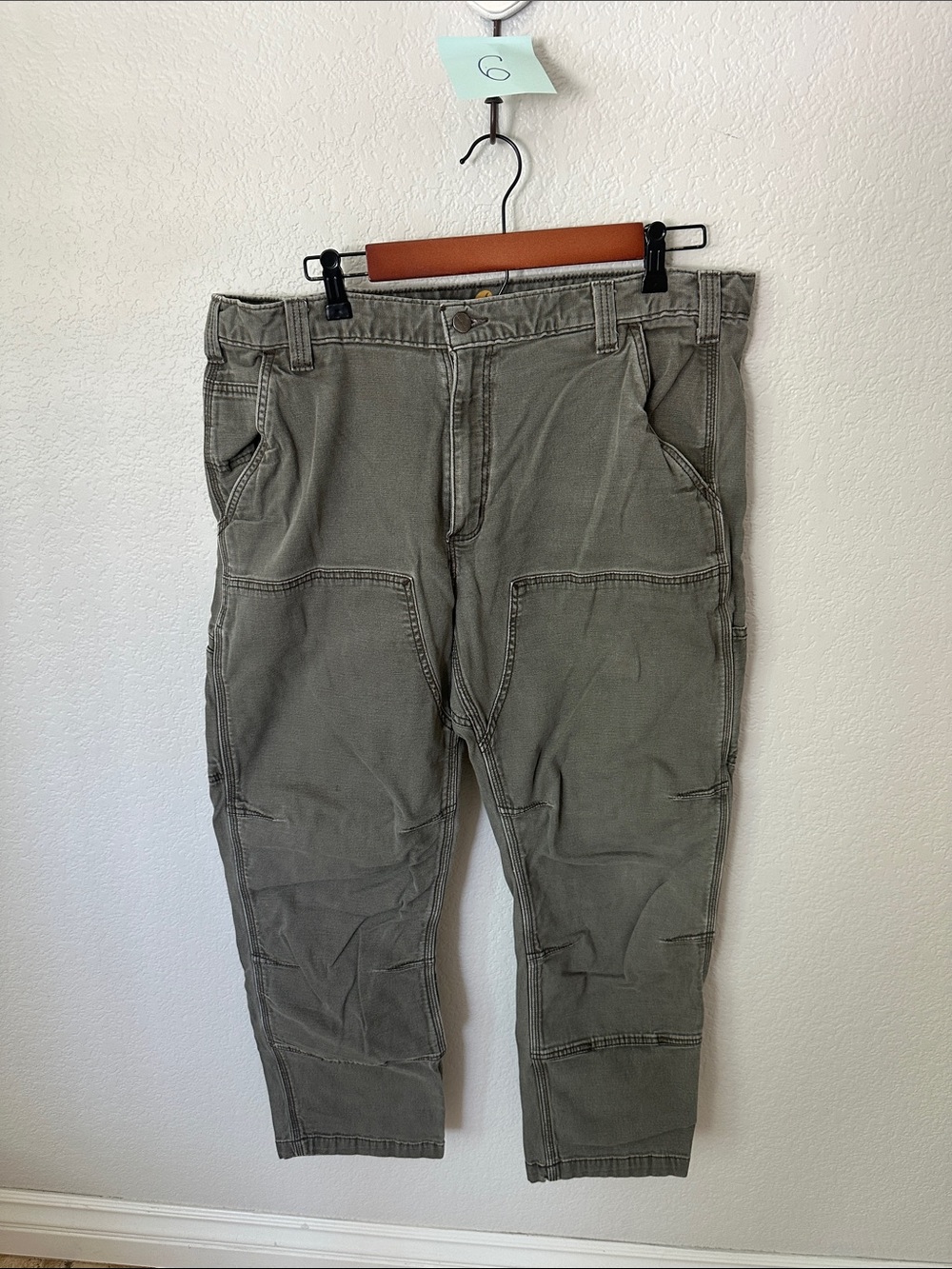 Carhartt Olive Green Utility Cargo Pants